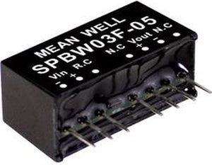 Mean well spbw03f-05 dc dc-convertermodule 600 ma 3 w aantal uitgangen: 1 x inhoud 1 stuk(s)