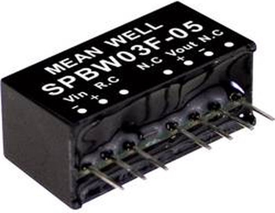 Mean well spbw03f-05 dc dc-convertermodule 600 ma 3 w aantal uitgangen: 1 x inhoud 1 stuk(s)