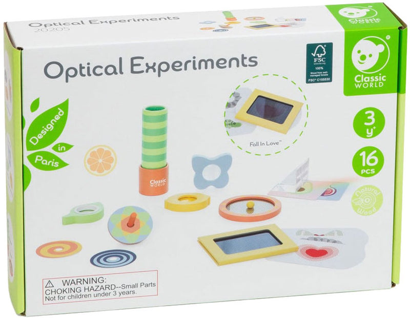 Afbeelding laden in galerijviewer, Lobbes speelgoed bv classic world optische experimenten houten speelset, 16dlg.
