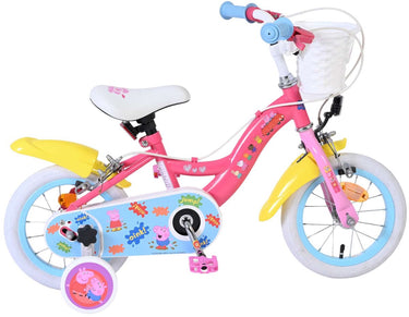 Volare peppa pig kinderfiets - meisjes - 12 inch - roze - twee handremmen