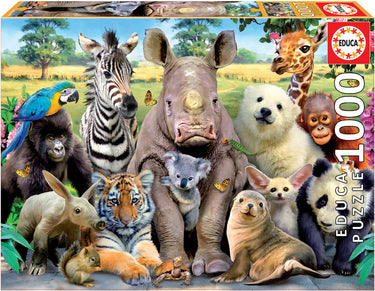 Educa - puzzel - 1000 stukjes - klasfoto - dierenfoto - legpuzzel