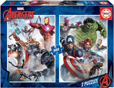 Marvel mania - 2 x 500 stukjes puzzel