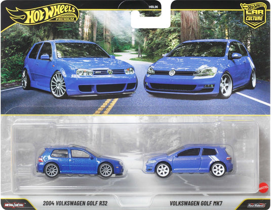 Hot wheels premium car culture set van 2 - 2004 volkswagen golf r32 volkswagen golf mk7