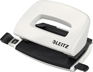 Leitz wow metalen mini perforator, wit