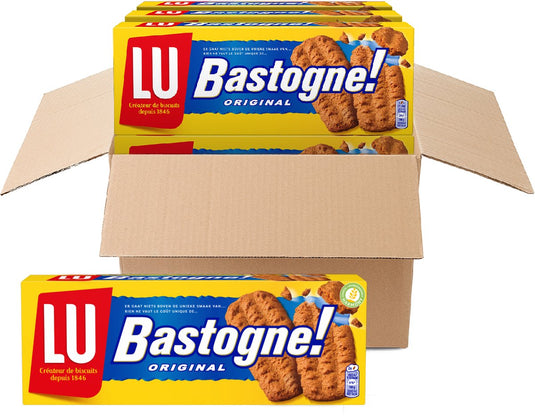 Lu bastogne original koekjes 6 x 260g - knapperige koek - geschikt voor bodem cheesecake taart - koek voor onderweg - koek voor koffie - snoep, koek, chocolade