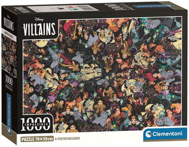 Clementoni legpuzzel disney villains onmogelijk - 1000st.