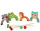 Eddy toys houten croquetspel dieren, 8dlg.