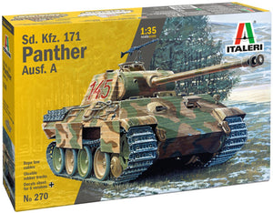 Italeri modelbouwpakket militaire voertuigen - 0270 sd.kfz. 171 panther ausf. a plastic - 1:35 - modelbouw