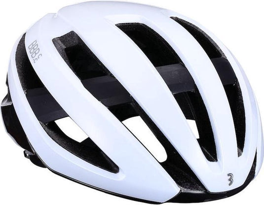 Bbb cycling maestro fietshelm - verstelbaar - sporthelm volwassenen - racefiets - glossy wit - maat l - bhe-09