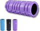 Hush sport - foam massageroller 33x14 cm - met grid patroon - spierherstel triggerpoint massage - eva foam - paars