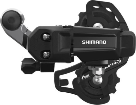 Shimano erdty200ssld achterderailleur tourney 6 7 spd. ss met oog (d-type) zwart kort