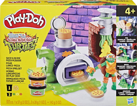 Play-doh teenage mutant ninja turtles slice blast pizza speelset