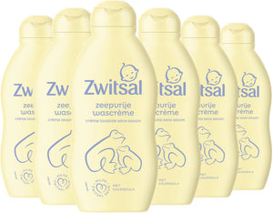 Zwitsal - zeepvrije wascrème - baby - 6 x 200 ml