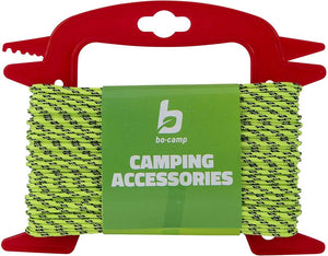 Bo-camp - scheerlijn op haspel - ø 3 mm - 20 meter - reflecterend nylon