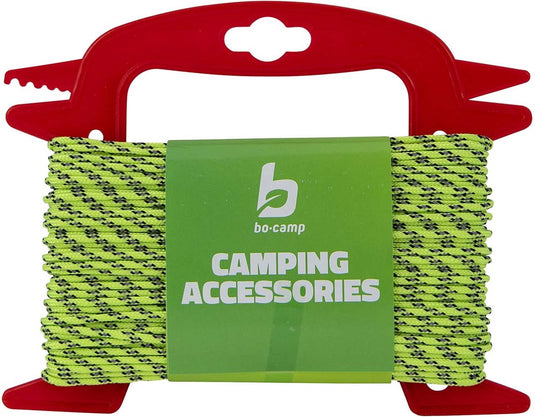 Bo-camp - scheerlijn op haspel - ø 3 mm - 20 meter - reflecterend nylon