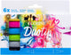 Talens ecoline duotip markers basisset, 6dlg.