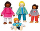 Goki flexibele poppen interculturele familie, 4st.