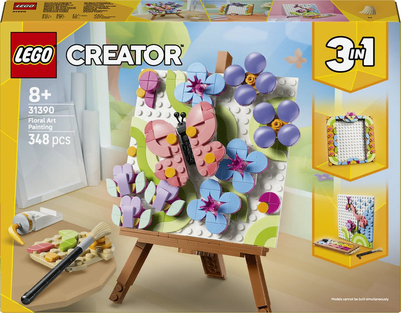 Cargue la imagen en el visor de la galería, Lego creator 3in1 bloemenschilderij bloemen speelgoed voor kinderen en kinderkamer decoratie 31390
