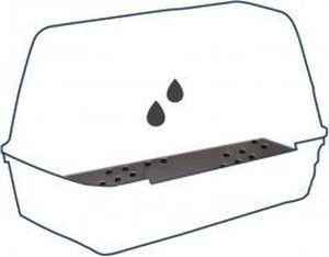 Duvo + transportbox drainage mat voor art 114004 - transportkooi - 45 cm x 51.5 cm x 0.8 cm - zwart