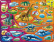Larsen natuurhistorie: van het trias tot nu – puzzel – dieren – educatief – educatieve legpuzzel voor kinderen – 85 stukjes – gemaakt in noorwegen – extra dikke 2,5 mm stukjes – tray met vaste rand