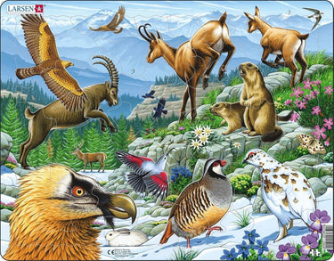 Selecta larsen legpuzzel dieren - alpen, 55st.
