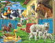 Larsen boerderijdieren – puzzel – dieren – boerderij – educatieve legpuzzel voor kinderen – 23 stukjes – gemaakt in noorwegen – extra dikke 2,5 mm stukjes – tray met vaste rand