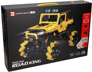 Rc happy build bestuurbare bouwsteentjes set pickup truck - 1490dlg.