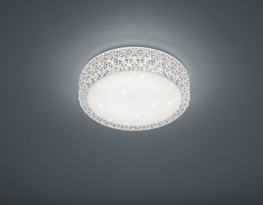 Rl live your light reality pegasus plafonniere - wit - incl. 1x led 12w - d: 28 cm - sterreneffect