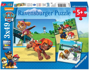 Ravensburger paw patrol: team op 4 poten - 3x49 stukjes - kinderpuzzel