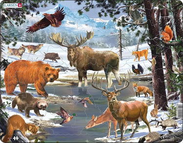 Larsen maxi fh32 vormpuzzel 54 stuk(s) flora fauna