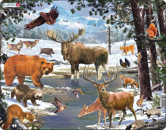 Larsen maxi fh32 vormpuzzel 54 stuk(s) flora fauna