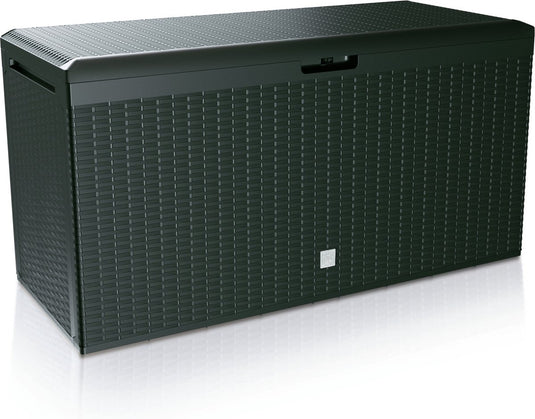 Prosperplast opbergbox - antraciet - kunststof - 290 liter - 114 x 47 x 59 cm