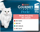 Gourmet perle mini filets in saus - kattenvoer natvoer - kip konijn rund zalm - 60 x 85 g