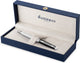 Waterman hémisphère balpen | zwarte en witte lak met palladium-gecoate afwerkingen | medium punt | met geschenkdoos