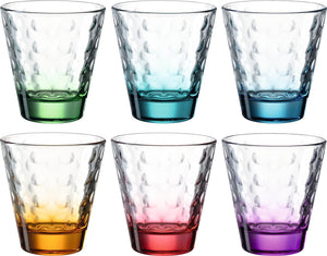 Leonardo optic glazen assorti 215ml - set 6