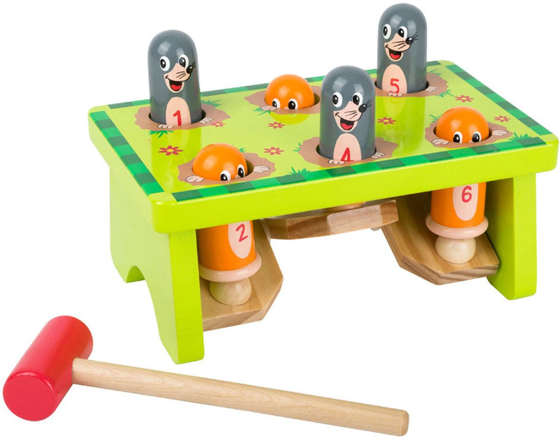 Afbeelding laden in galerijviewer, Small foot - houten hamerbank mollen
