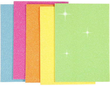 Creativ company cc eva foam glitter neon a5 2mm 5 vel