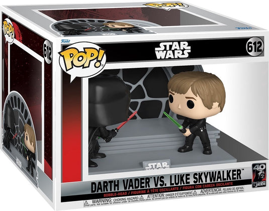 Funko pop moment: star wars - darth vader vs. luke skywalker pop