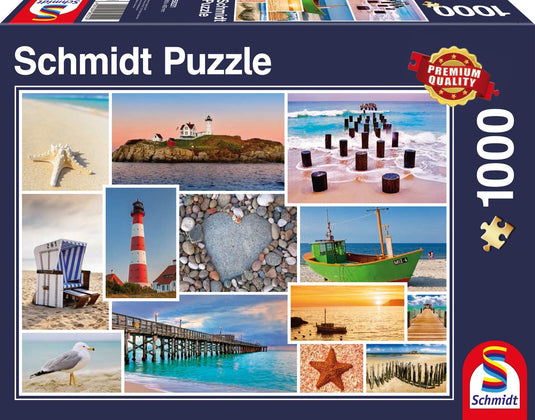 Schmidt - legpuzzel - aan zee - 1000 stukjes - volwassenen - vanaf 12 jaar