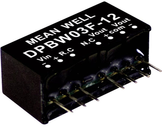 Mean well dpbw03g-12 dc dc-convertermodule 125 ma 3 w aantal uitgangen: 2 x inhoud 1 stuk(s)