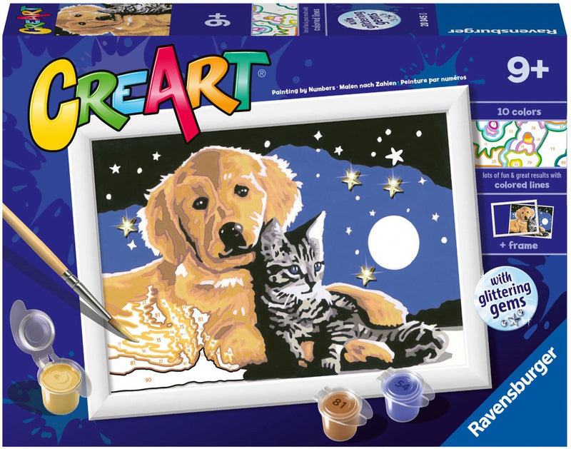 Afbeelding laden in galerijviewer, Ravensburger creart stargazing sweetness - schilderen op nummer voor kinderen

