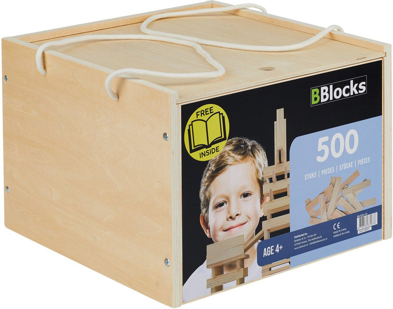 Afbeelding laden in galerijviewer, Bblocks houten plankjes in luxe houten kist 500 stuks
