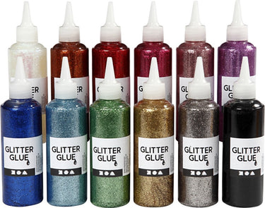 Creativ company http: www.cchobby.nl glitterlijm-diverse-kleuren-12x118-ml-1-doos