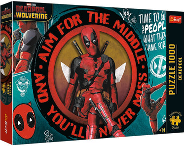 Trefl puzzel deadpool marvel 1000 stukjes premium plus kwaliteit.