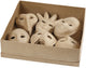 Creativ company handgemaakte papier-maché maskers - set van 60 stuks - 6 verschillende vormen - 12-21 cm - creatief masker maken