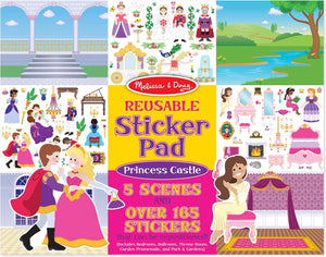 Melissa doug stickerboek met herbruikbare stickers prinsessen kasteel - 175 stickers