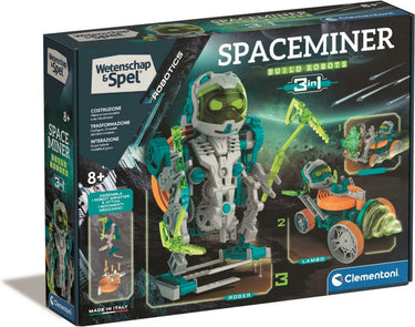 Clementoni wetenschap en spel - space miner robotica 3in1 bouwset