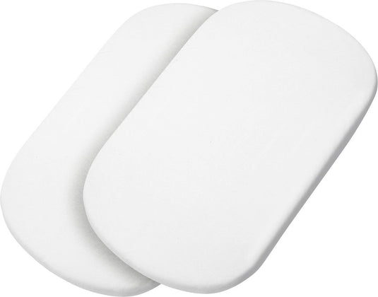 Maxi-cosi organic-reiswieglakens, compatibel met alle -reiswiegen, 2-in-1 set, 100% organisch katoenen lakens, milieuvriendelijk, eersteklas stof, machinewasbaar - wit