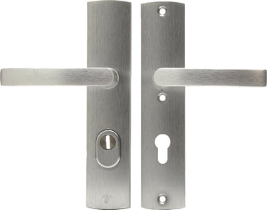 Axa veiligheidsbeslag (curve plus) aluminium geslepen: kruk-kruk (model blok) pc72 met kerntrekbeveiliging skg***