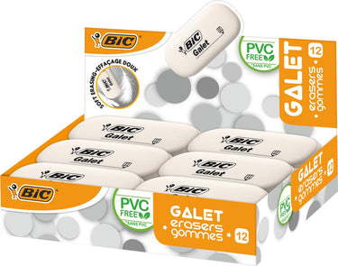 Bic galet gummen - doos van 12 stuks